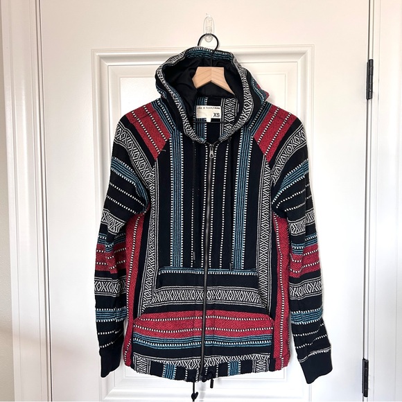 Rag & Bone Baja Beach Oversized Hoodie Women’s XS Full Zip Casual Boho Hippie - Picture 3 of 11